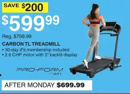 Dunham's Sports CARBON TL TREADMILL offer