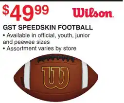 Dunham's Sports GST SPEEDSKIN FOOTBALL offer