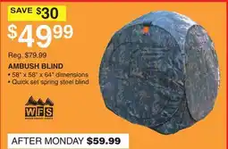 Dunham's Sports WORLD FAMOUS SPORTS AMBUSH BLIND offer