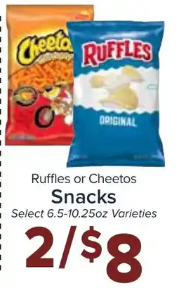 Valu Market Ruffles or Cheetos Snacks offer