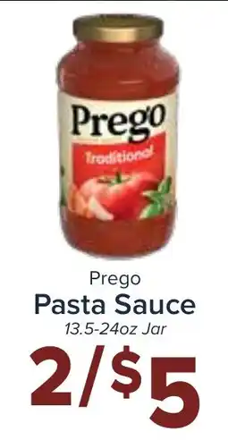 Valu Market Prego pasta sauce offer