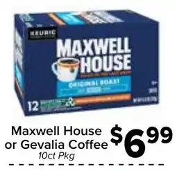 Valu Market Maxwell House or Gevalia Coffee offer