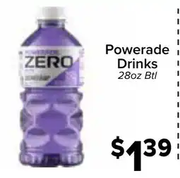 Valu Market Powerade Zero Drinks offer