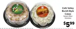 Valu Market Café Valley Bundt-Style Cakes offer