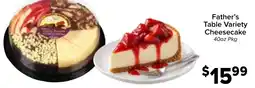 Valu Market Father's Table Variety Cheesecake offer