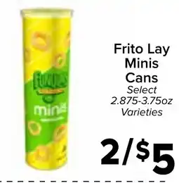 Valu Market Frito Lay Minis Cans offer