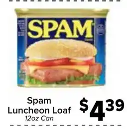 Valu Market Spam luncheon loaf offer