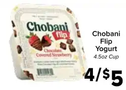 Valu Market Chobani flip Yogurt offer