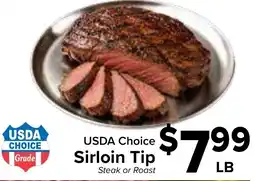 Valu Market Usda choice sirloin tip offer