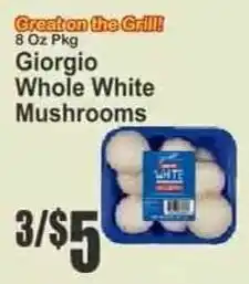 Key Food Giorgio whole white mushrooms offer
