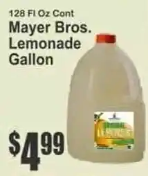 Key Food Mayer Bros. Lemonade offer