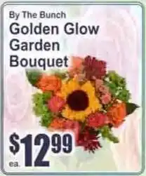 Key Food By The Bunch Golden Glow Garden Bouquet offer