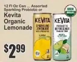 Key Food Kevita organic lemonade offer