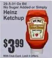 Key Food Heinz Ketchup offer