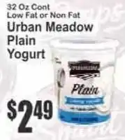 Key Food Urban Meadow Plain Yogurt offer