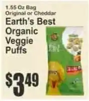 Key Food Earth's Best Organic Veggie Puffs offer