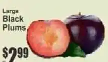 Key Food Large Black Plums offer