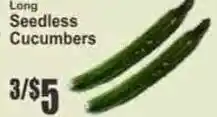 Key Food Long Seedless Cucumbers offer