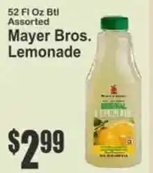Key Food Mayer Bros. Lemonade offer