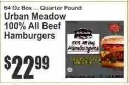 Key Food Urban Meadow 100% All Beef Hamburgers offer