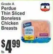 Key Food Perdue thin sliced boneless chicken breasts offer