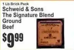 Key Food Schweid & Sons The Signature Blend Ground Beef offer