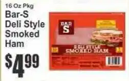 Key Food Bar-S deli style smoked ham offer