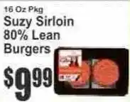 Key Food Suzy sirloin burgers offer