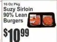Key Food Suzy sirloin burgers offer