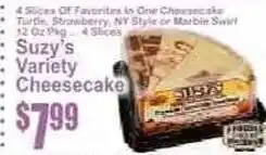 Key Food Suzy's variety cheesecake offer