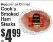 Key Food Cook's Smoked Ham Steaks offer