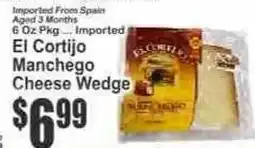 Key Food El Cortijo Manchego Cheese Wedge offer
