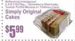 Key Food Simply Original Cakes offer