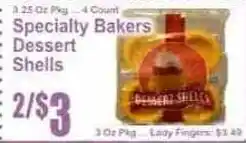 Key Food Specialty Bakers Dessert Shells offer
