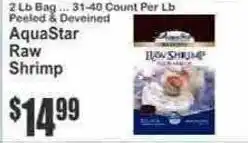 Key Food AquaStar Raw Shrimp offer