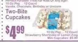 Key Food Two-Bite Cupcakes offer
