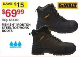 Dunham's Sports DeWalt men's 6" ironton steel toe work boots offer