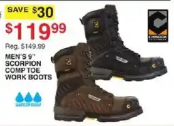 Dunham's Sports Chinook Men's 9" Scorpion Comp Toe Work Boots offer