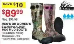 Dunham's Sports Itasca men's or women's swampwalker 1000 mud boots offer