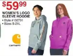 Dunham's Sports Carhartt Women's Logo Sleeve Hoodie offer
