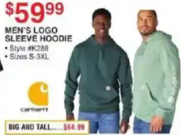 Dunham's Sports Carhartt men's logo sleeve hoodie offer