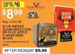 Dunham's Sports Antler King Wicked Clean Deer Corn or Apple Flavor Deer Block offer