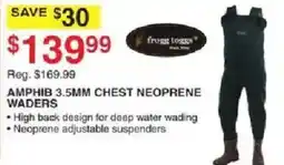 Dunham's Sports Frogg Toggs Amphib 3.5mm Chest Neoprene Waders offer