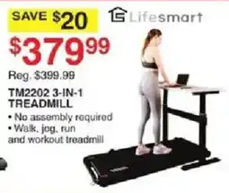 Dunham's Sports Lifesmart TM2202 3-in-1 treadmill offer