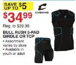 Dunham's Sports Champ Pro Bull Rush 5-Pad Girdle Or Top offer