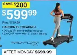Dunham's Sports Pro-Form Carbon TL Treadmill offer