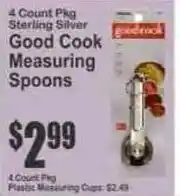 Key Food Good Cook silver measuring spoons offer