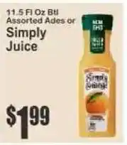 Key Food Simply Juice offer