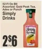 Key Food Simply Drinks offer