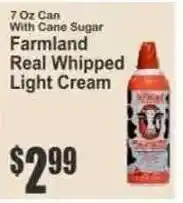 Key Food Farmland real whipped light cream offer